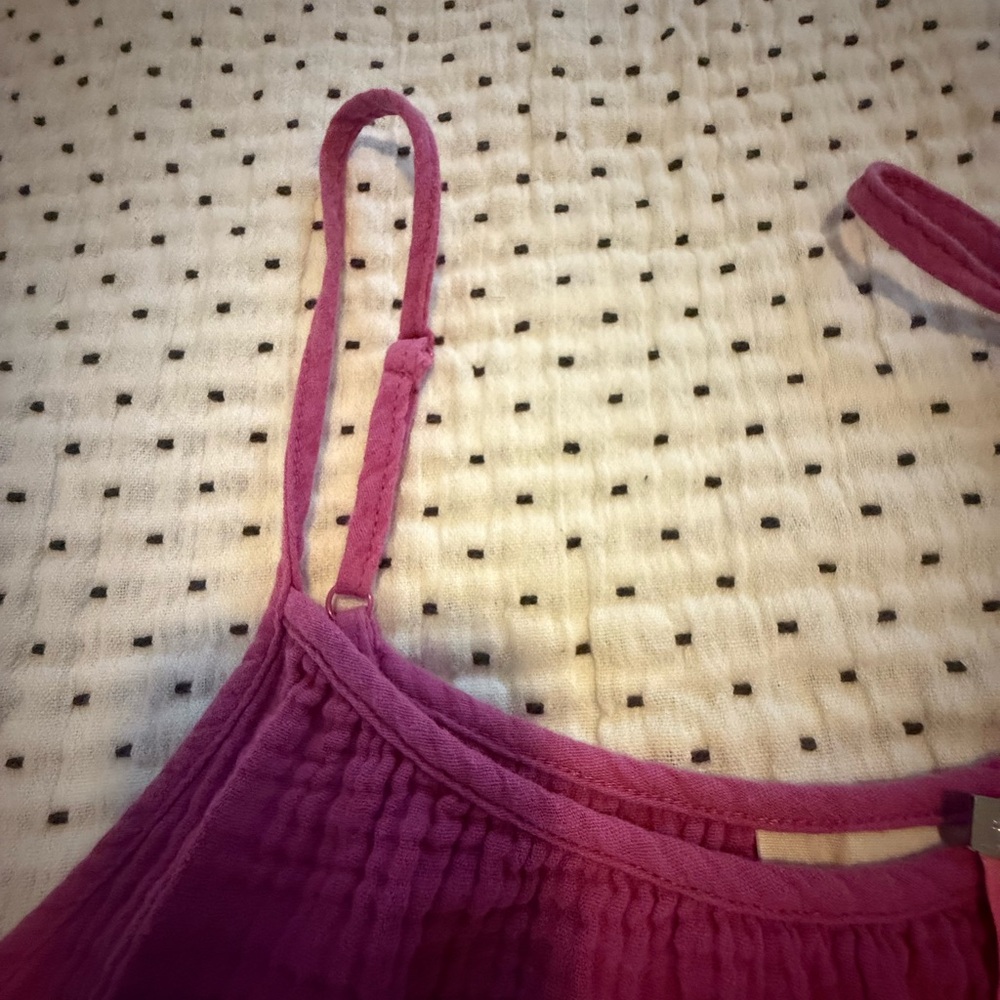 Universal Thread Fuchsia Pink Tiered Spaghetti Strap Dress - Picture 4 of 6